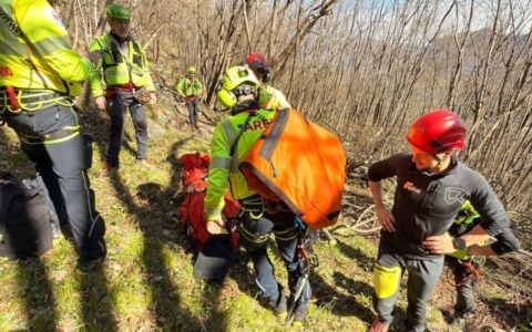 Valmadrera, escursionista infortunato in località Sambrosera: soccorsi in azione