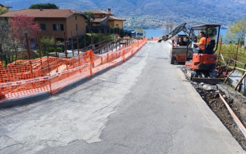 Lavori sulla SP 67 a Castello di Dervio: verso il completamento del consolidamento stradale