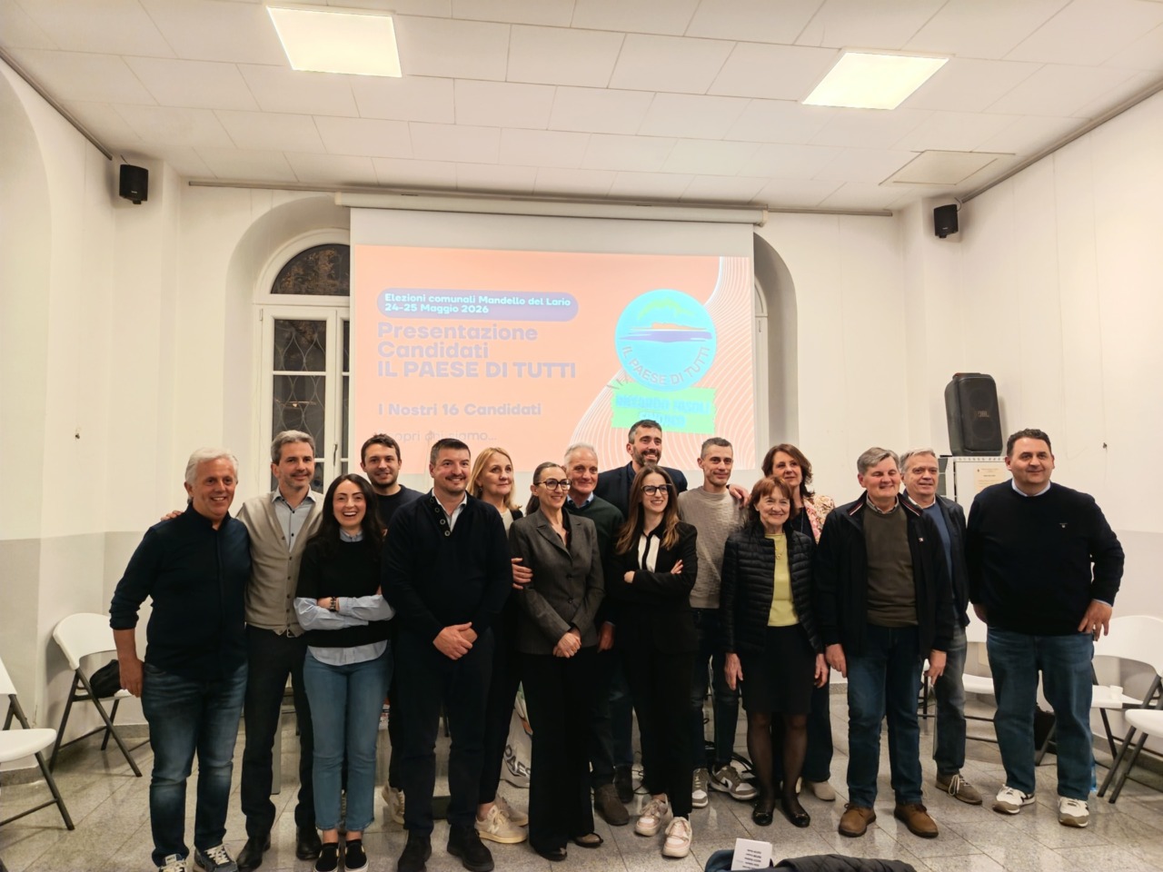 Elezioni, presentata la lista “Il Paese di Tutti” che sostiene la candidatura di Riccardo Fasoli a Mandello