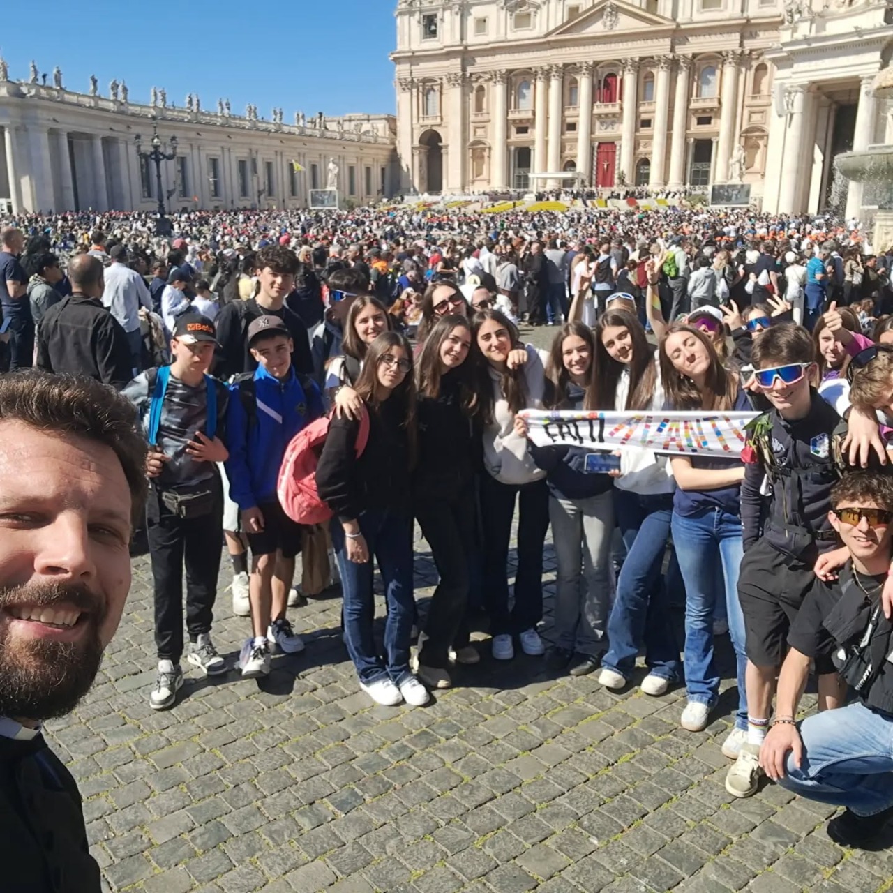 I giovanissimi del decanato della Valsassina a Roma da Papa Leone