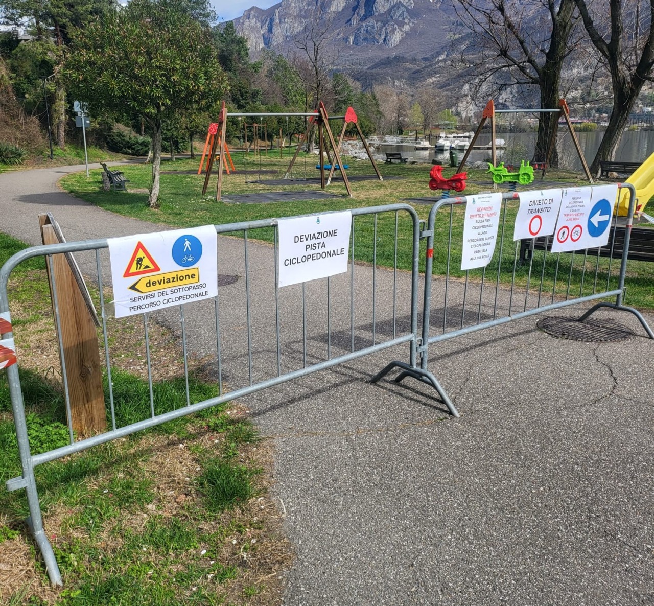 Pescate, scontro con l’Autorità di Bacino: polemica sui fondi per il parco “Addio Monti”