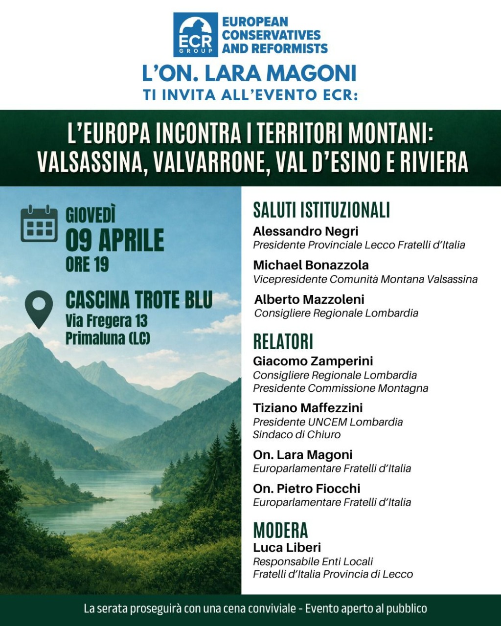 Gli europarlamentari Fiocchi e Magoni a Primaluna