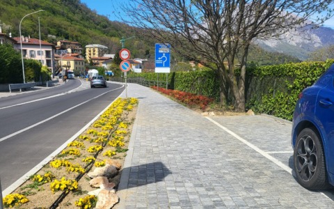 Pescate: nuovo marciapiede per la sicurezza e la riqualificazione del centro