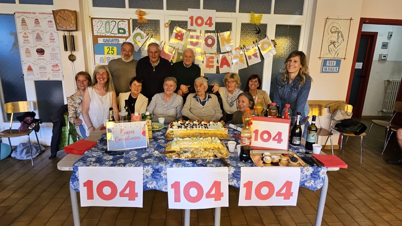 Traguardo secolare a Dervio: Regina Danieli spegne 104 candeline