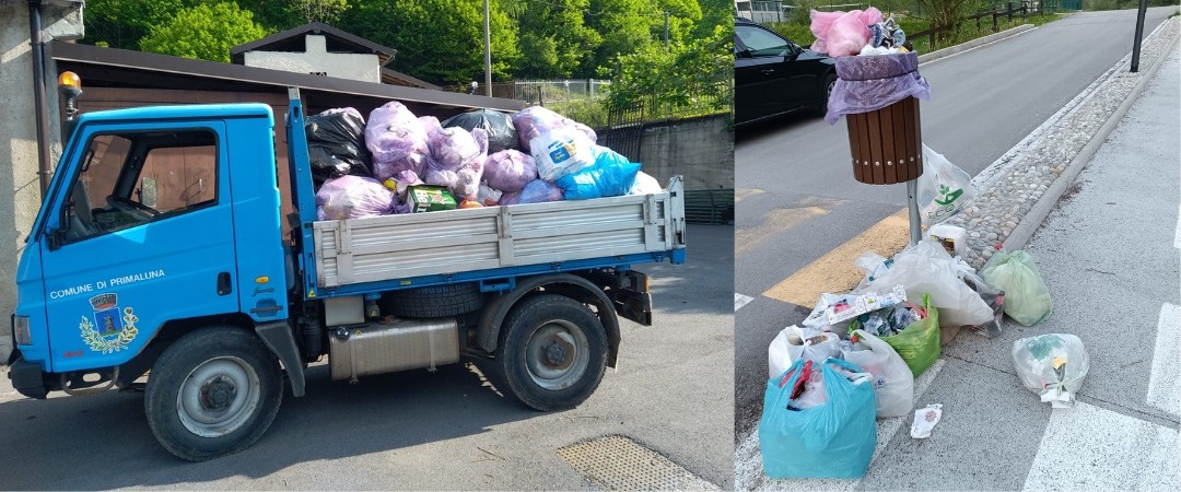 Rifiuti lungo la ciclabile: l’appello del Comune di Primaluna ai visitatori