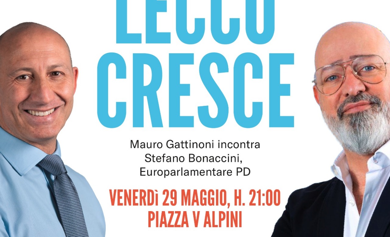 Lecco, domani sera Mauro Gattinoni incontra Stefano Bonaccini