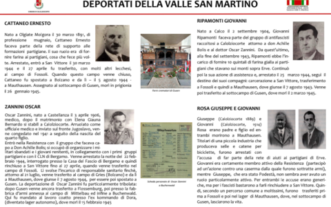Una targa per non dimenticare: omaggio ai deportati della Valle San Martino