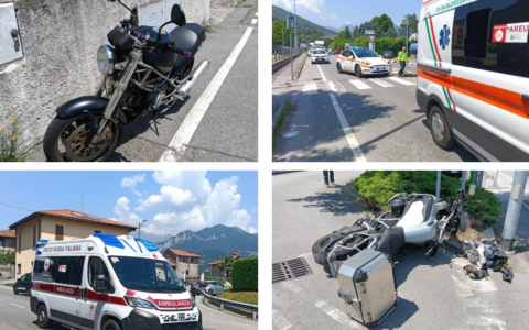 Doppio schianto sulla Provinciale a Olginate: due motociclisti feriti in mezz’ora