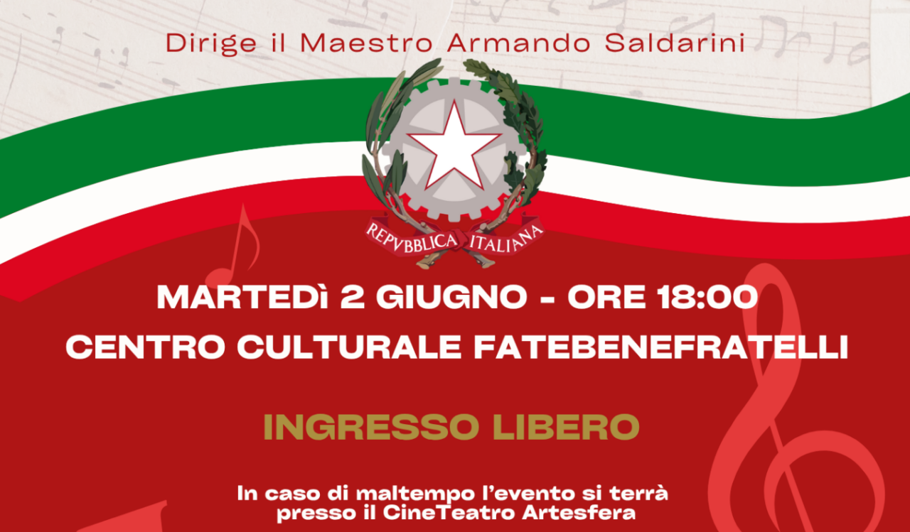 Valmadrera, il 2 giugno il tradizionale concerto per la Festa della Repubblica