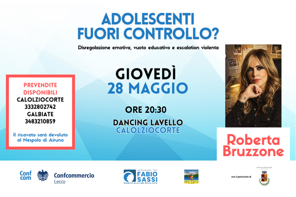 “Adolescenti fuori controllo?”, se ne parla con Roberta Bruzzone a Calolzio