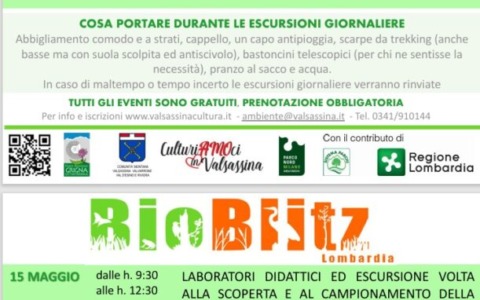 BioBlitz 2026: tre giorni alla scoperta della biodiversità nel Parco della Grigna Settentrionale
