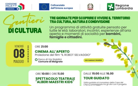 Valmadrera: sabato 9 maggio va in scena “Alberi Maestri Kids”
