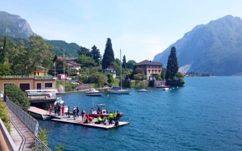 Tragedia a Mandello: giovane perde la vita nel lago di fronte alla Canottieri