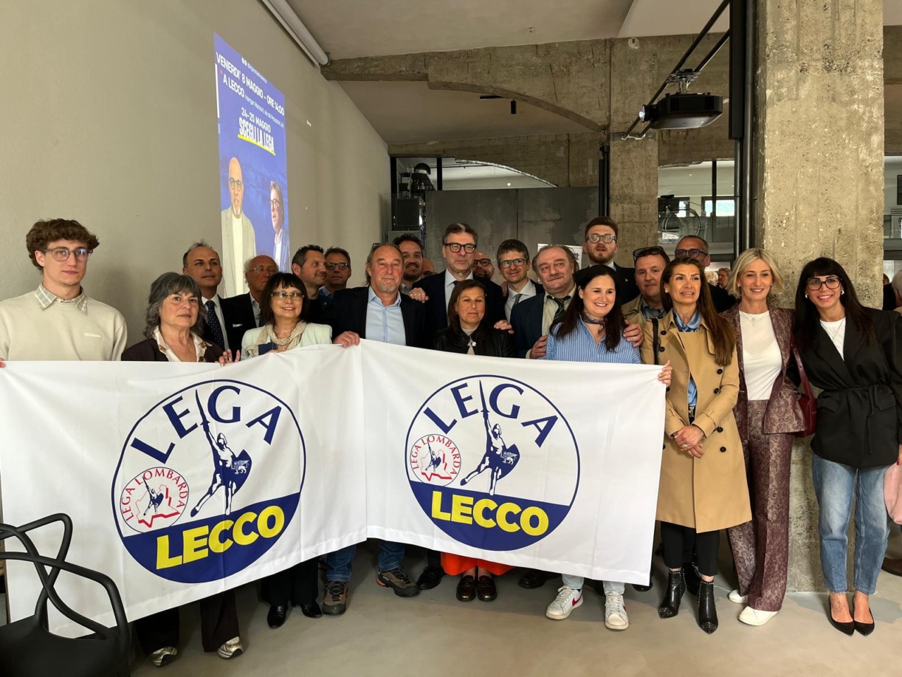 Lecco, Giorgetti e Sertori al fianco del candidato Boscagli