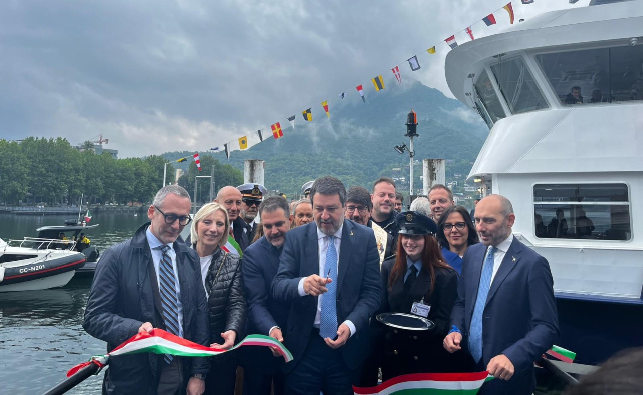 Inaugurata a Lecco la motonave ibrida “Olimpia”: un investimento strategico per il futuro del Lago