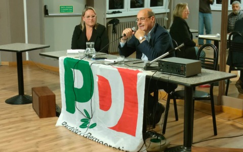 Zingaretti a Lecco per il PD a sostegno di Mauro Gattinoni Sindaco