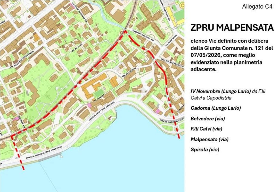 Lecco, ampliata la Zona a particolare rilevanza urbanistica del centro e del lungolago