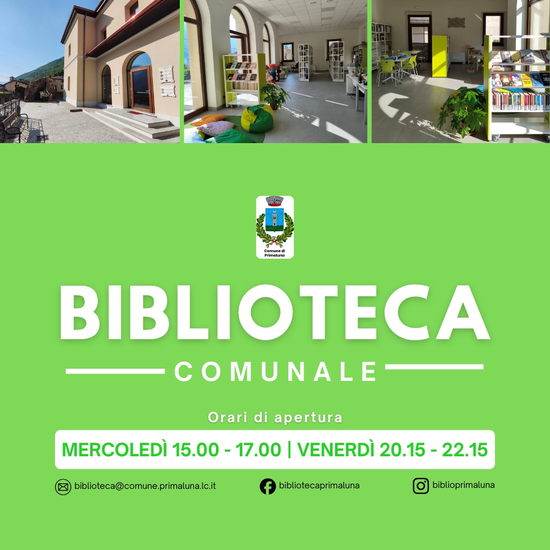 Primaluna: a Cortabbio ha riaperto la rinnovata biblioteca