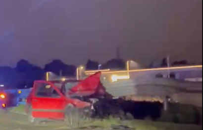 Statale 36, auto contro il guardrail nella notte tra Nibionno e Veduggio