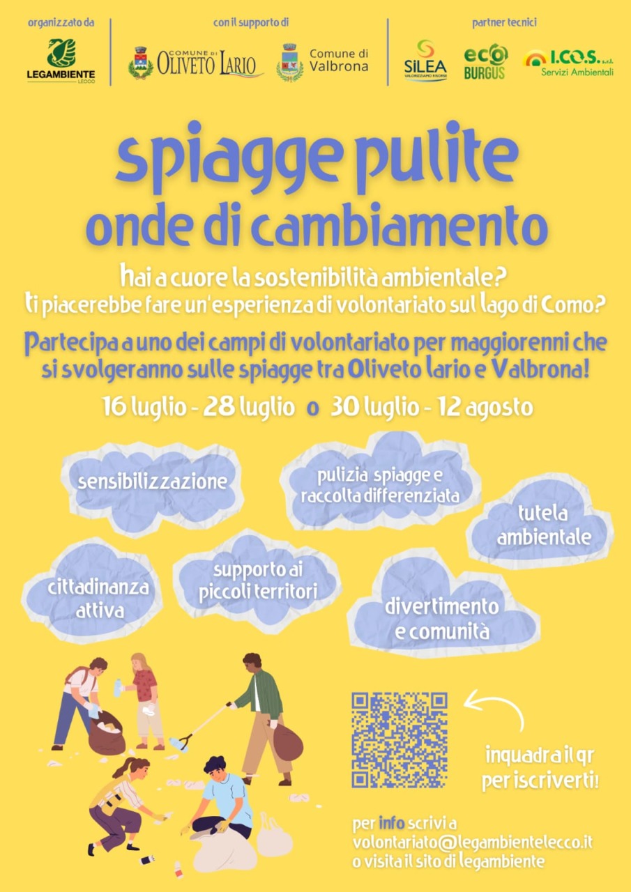 “Spiagge pulite”: tornano anche quest’anno i campi di volontariato di Legambiente