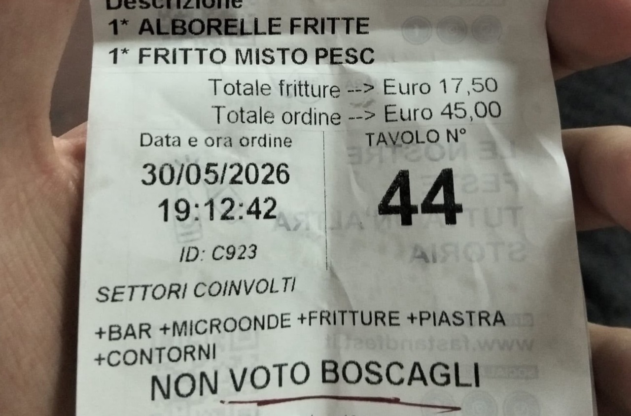 “Non voto Boscagli” sugli scontrini della festa patronale. Caso isolato che crea imbarazzo