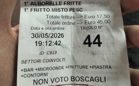 “Non voto Boscagli” sugli scontrini della festa patronale. Caso isolato che crea imbarazzo