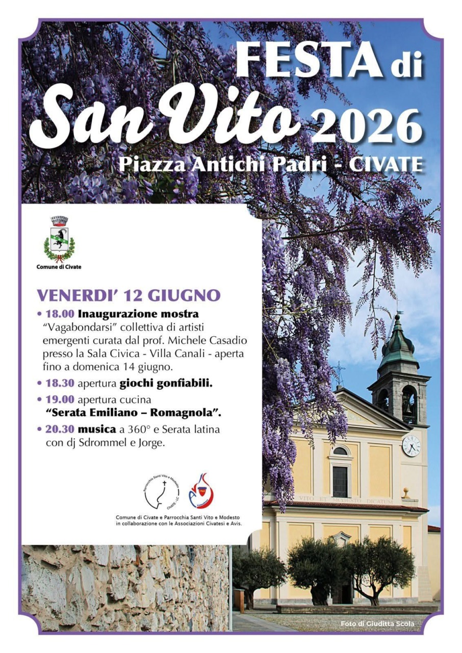 Civate, tutto pronto per la festa di San Vito