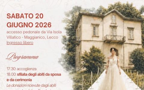 Maggianico, a Villa Ponchielli la sfilata benefica di abiti da sposa e da cerimonia