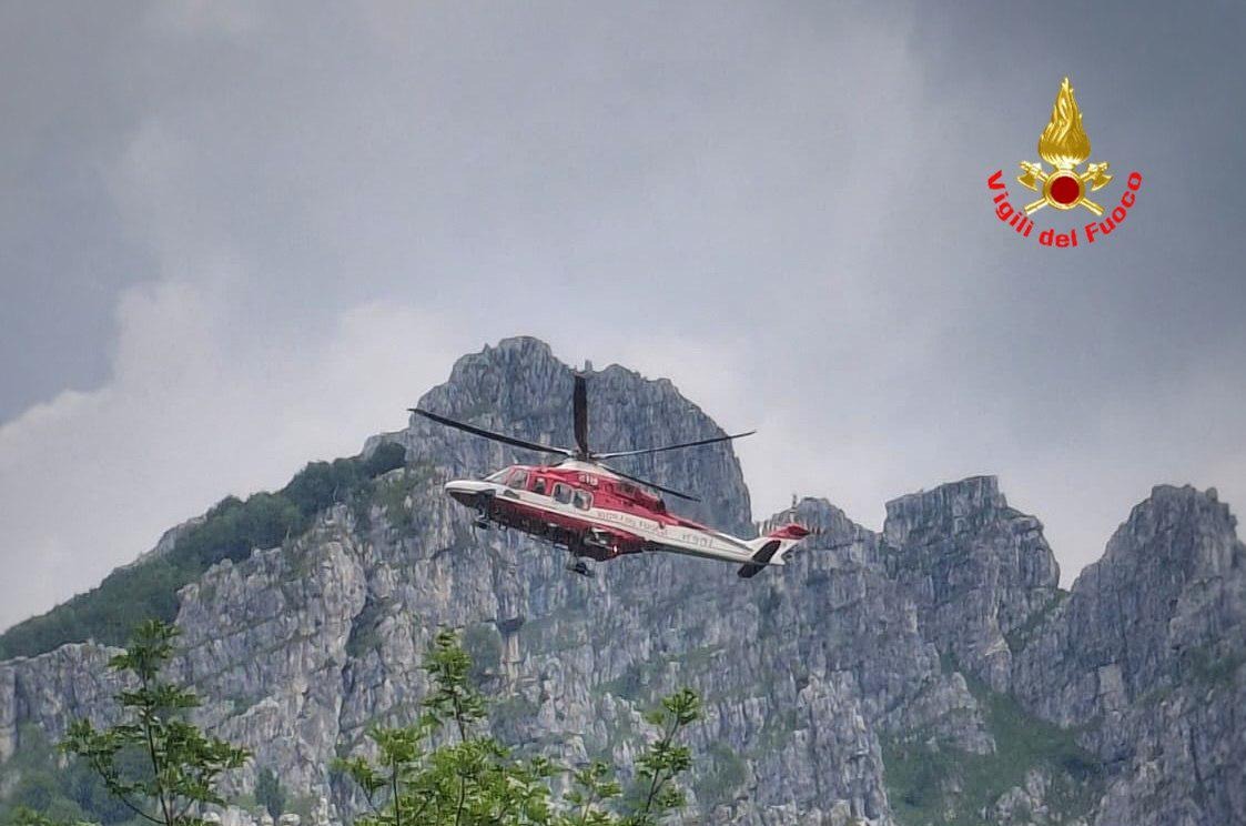 Escursionista disperso nella zona dei Piani d’Erna: Vigili del fuoco e Cnsas impegnati nella ricerca