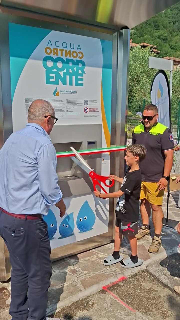 Oliveto Lario: inaugurata la nuova casetta dell’acqua di Lario Reti Holding