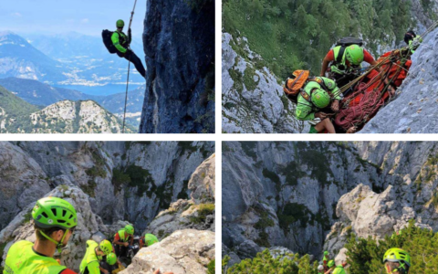 Soccorso Alpino Lecchese, addestramento estremo al Pizzo d’Eghen per gli interventi in parete