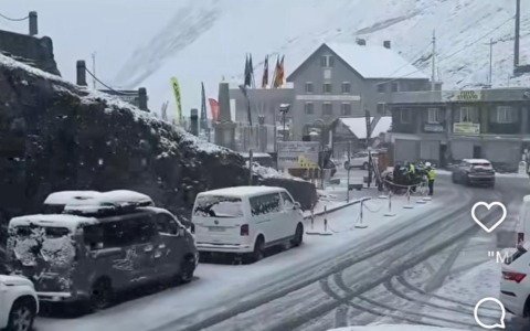 Al Passo dello Stelvio il 1° di luglio… cade la neve