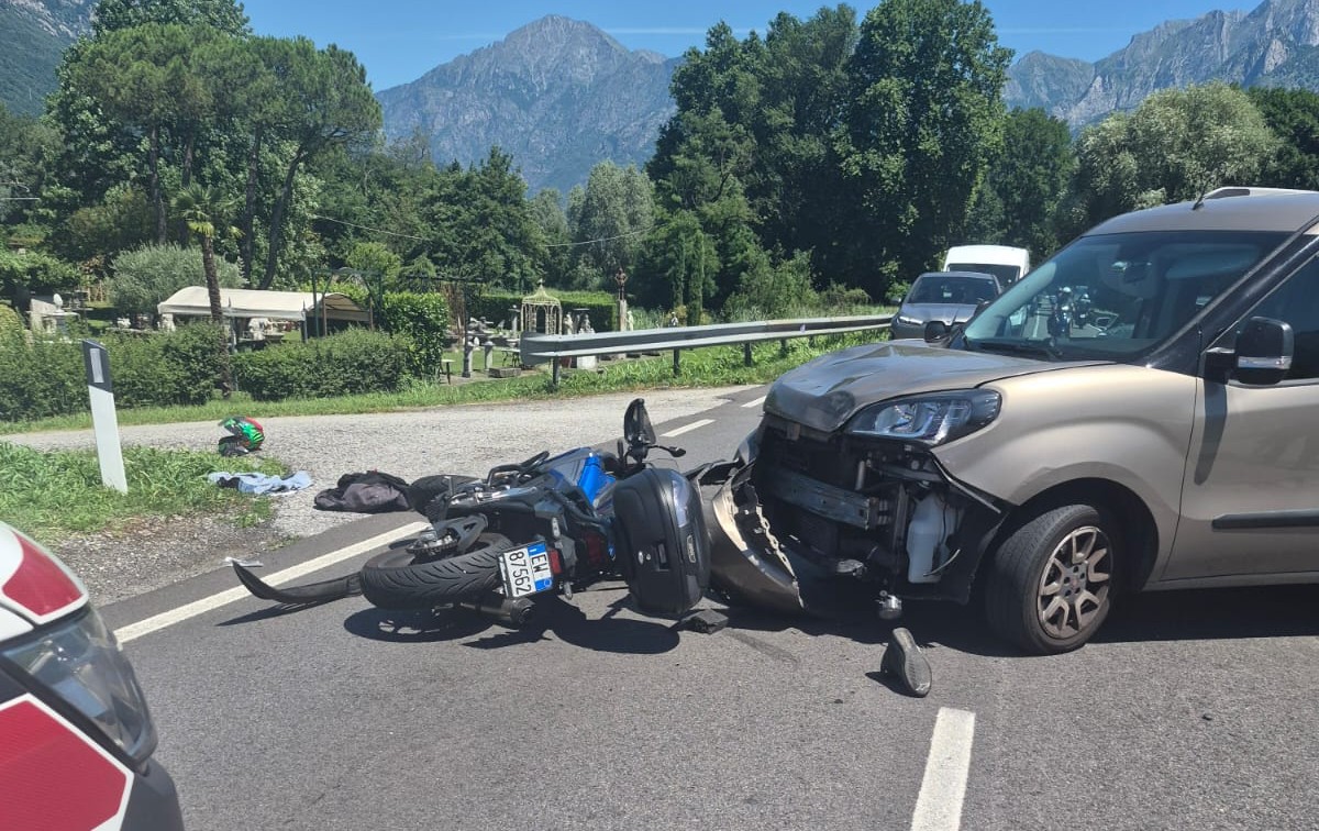 Ss36: incidente a Gera Lario, ferito un 56enne