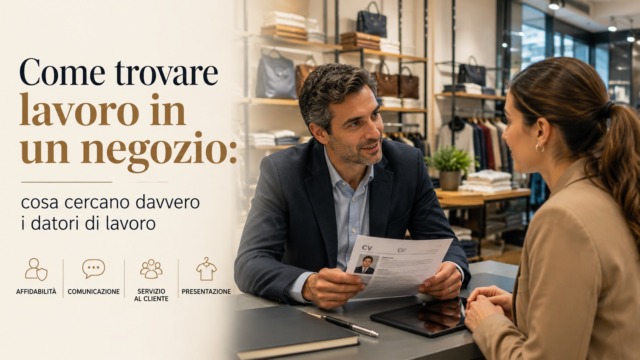 Come trovare lavoro in un negozio: cosa cercano davvero i datori di lavoro