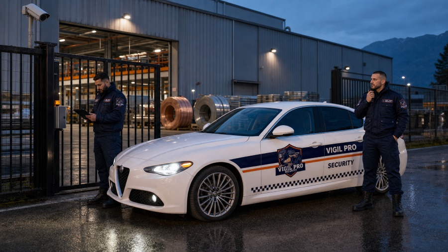 Vigilanza privata a Lecco: come i capannoni della trafilatura difendono rame e acciaio dai furti notturni