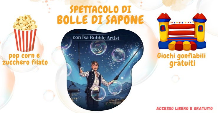 Pomeriggio di magia a Mandello con le bolle di sapone