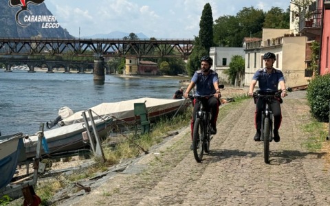 Carabinieri in e-bike a Lecco: sequestrati oltre 5 grammi di hashish e marijuana