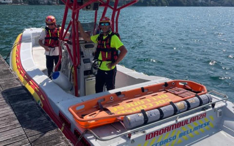 Due interventi in poche ore sul lago: l’Idro Ambulanza del Soccorso Bellanese in azione a Bellano e Lierna