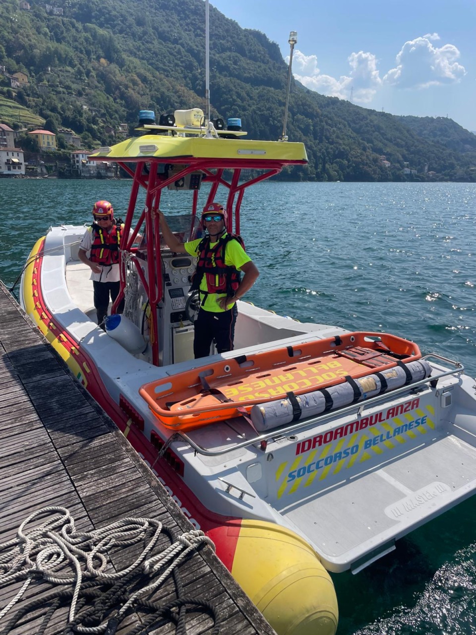 Due interventi in poche ore sul lago: l’Idro Ambulanza del Soccorso Bellanese in azione a Bellano e Lierna