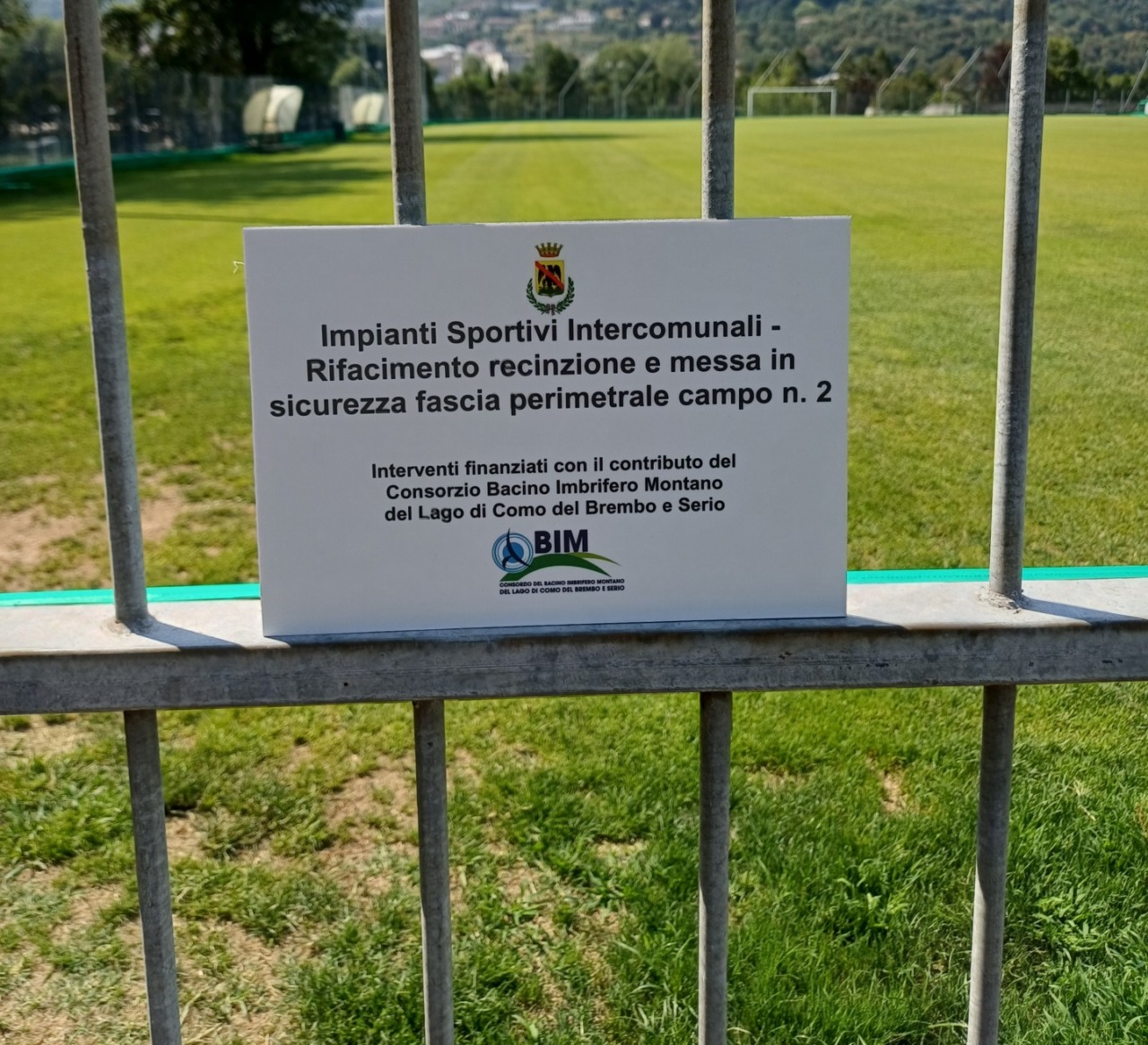 Valmadrera, riqualificato il campo da calcio del Centro Sportivo Rio Torto