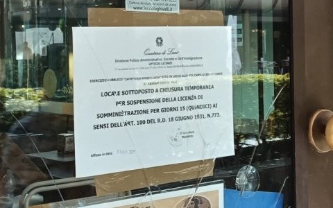 Lecco, nuova chiusura per il bar dell’Isolago: è la quarta in poco più di un anno