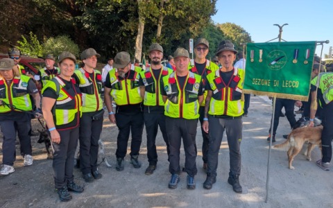 Cani da soccorso, gli alpini lecchesi conquistano il Campionato nazionale ANA