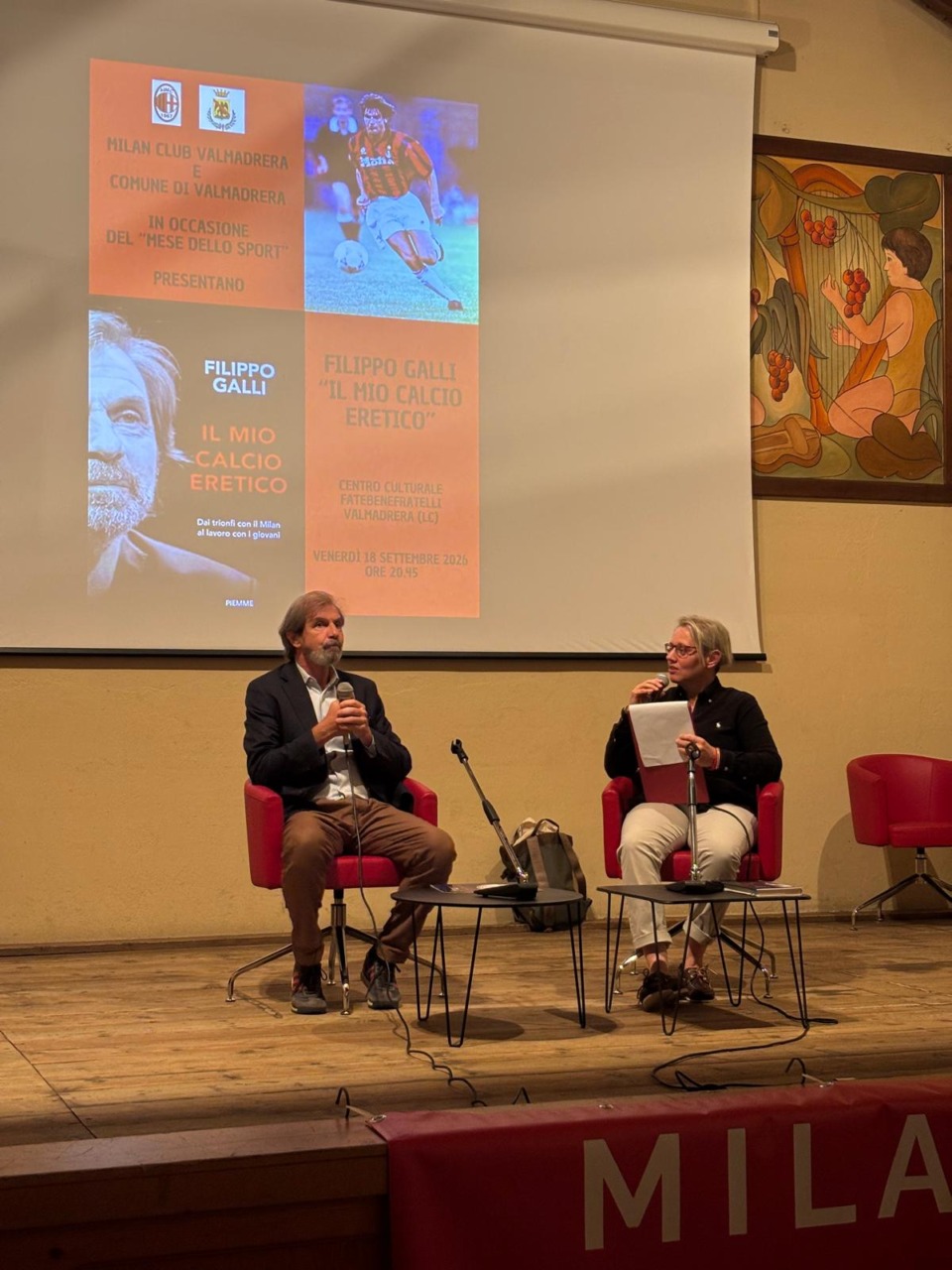 “Anche il più grande talento ha bisogno dell’altro”: l’ex difensore rossonero Filippo Galli incanta il pubblico