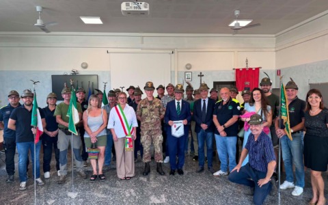 Colico, il saluto del comandante del 5° Reggimento Alpini