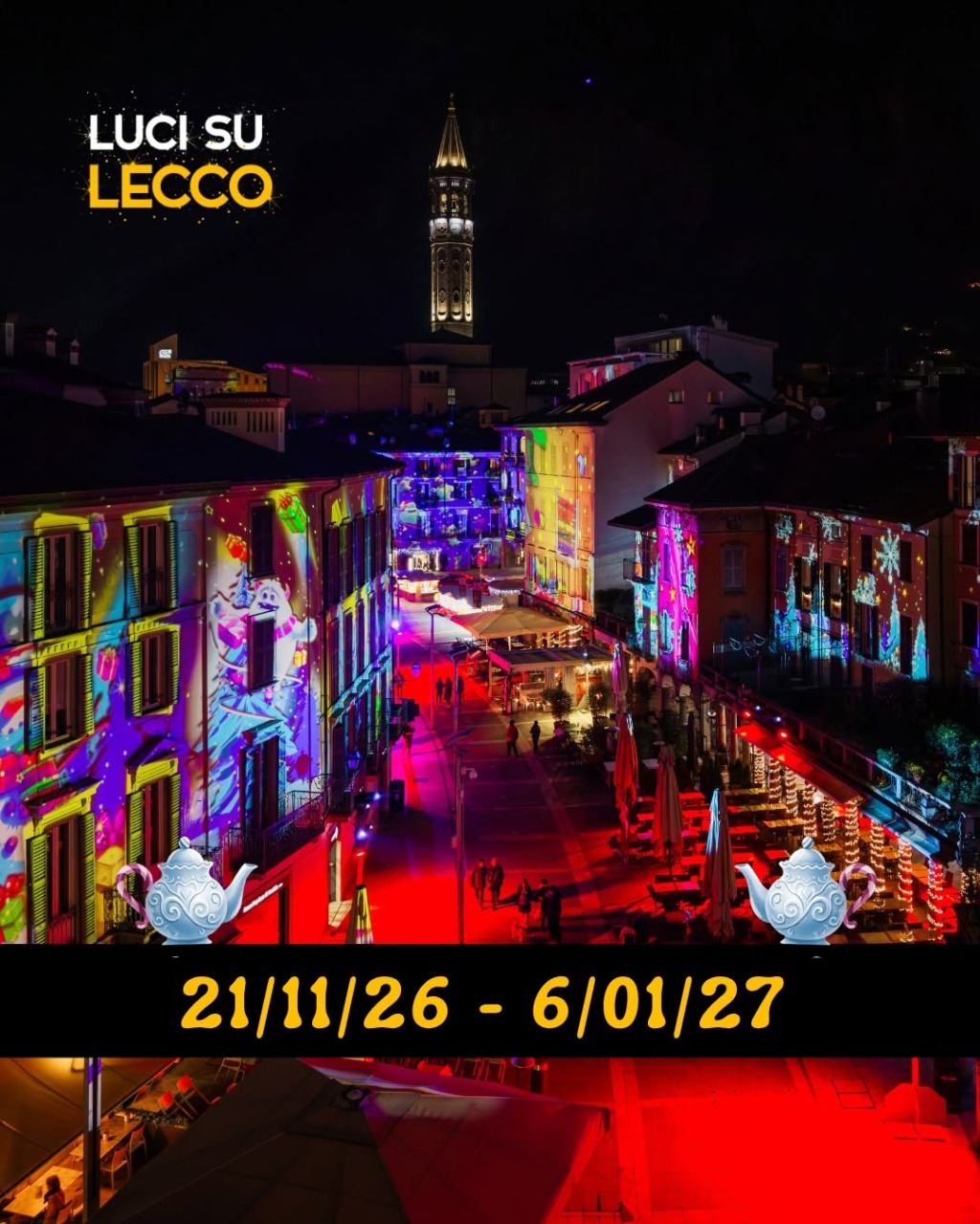 Luci su Lecco  si accende il 21 novembre:  torna la magia del Natale
