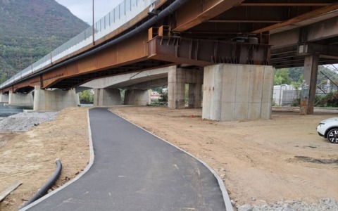 Ciclopedonale al Bione: riapre il tratto interrotto