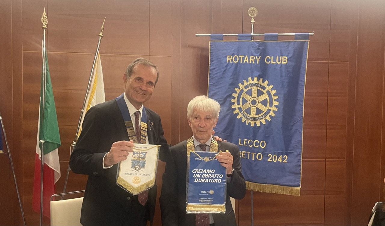 Pippo La Rocca ospite del Rotary Club Lecco