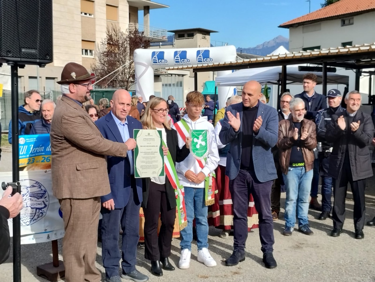 Taglio del nastro al Fierone di Oggiono: riconoscimento da Regione Lombardia e dalla Unpli per la 411esima edizione