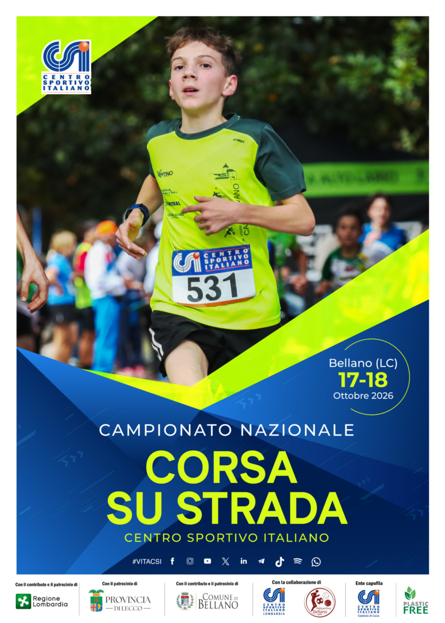 Campionato nazionale CSI di corsa su strada: 565 gli atleti al via