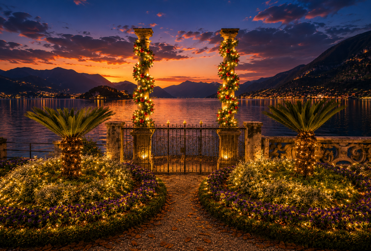 A Villa Monastero per Natale nuovi allestimenti: debutta il “sogno di luce”